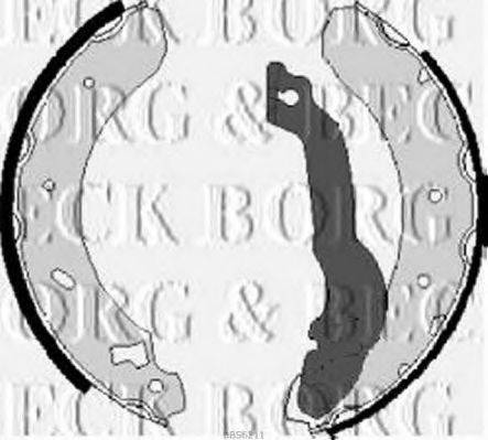 BORG & BECK BBS6211 Комплект тормозных колодок