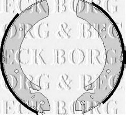 Комплект гальмівних колодок BORG & BECK BBS6214