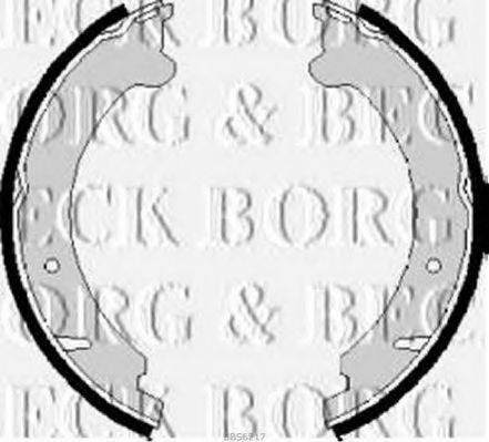 Комплект гальмівних колодок BORG & BECK BBS6217