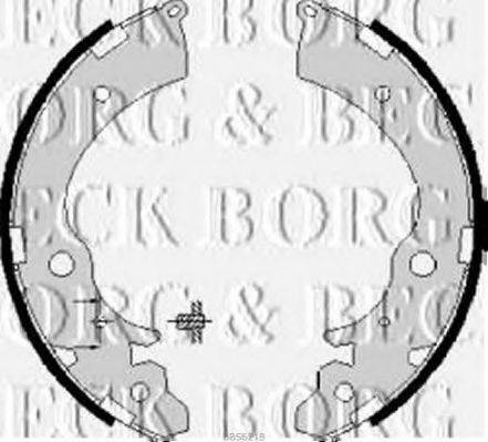BORG & BECK BBS6218 Комплект тормозных колодок