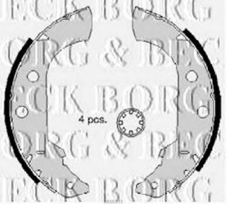 BORG & BECK BBS6231 Комплект тормозных колодок