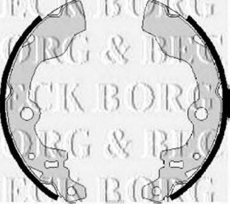 Комплект гальмівних колодок BORG & BECK BBS6232