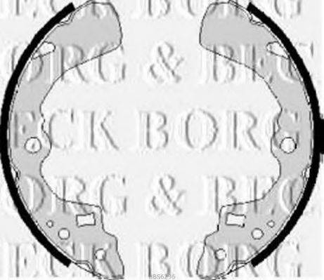 Комплект гальмівних колодок BORG & BECK BBS6236