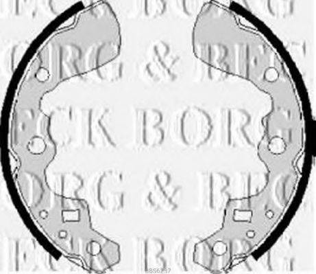 Комплект гальмівних колодок BORG & BECK BBS6237
