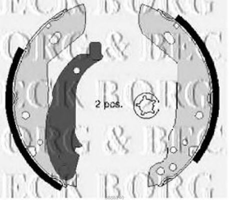 Комплект гальмівних колодок BORG & BECK BBS6240