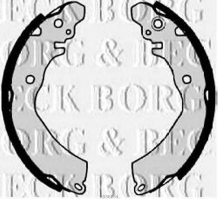 Комплект гальмівних колодок BORG & BECK BBS6254