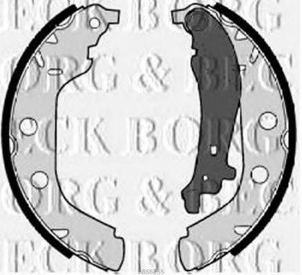 BORG & BECK BBS6255 Комплект гальмівних колодок