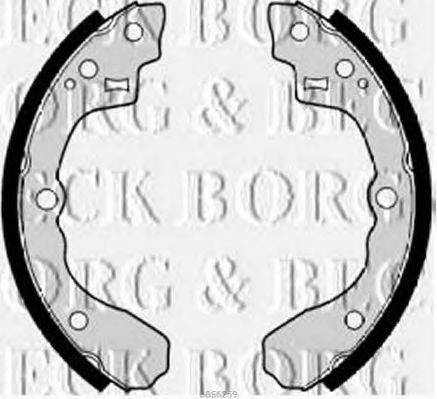 Комплект гальмівних колодок BORG & BECK BBS6259