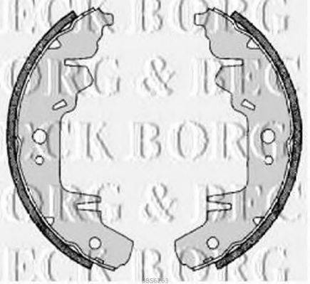 Комплект гальмівних колодок BORG & BECK BBS6263