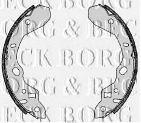 Комплект гальмівних колодок BORG & BECK BBS6275