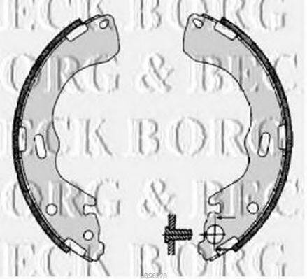 Комплект гальмівних колодок BORG & BECK BBS6278