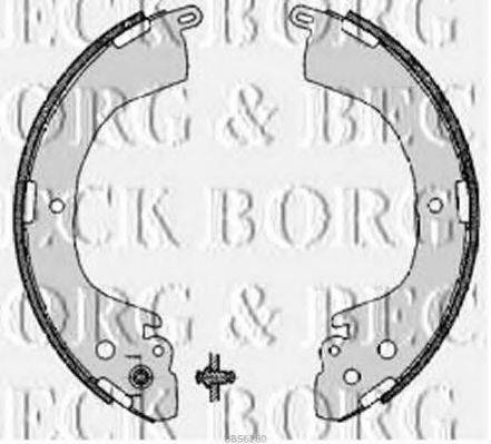 BORG & BECK BBS6280 Комплект гальмівних колодок