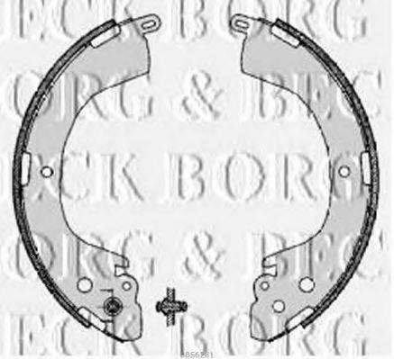 Комплект гальмівних колодок BORG & BECK BBS6281
