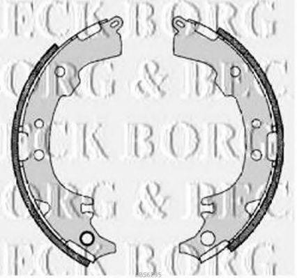 Комплект гальмівних колодок BORG & BECK BBS6295