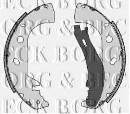 Комплект тормозных колодок BORG & BECK BBS6301