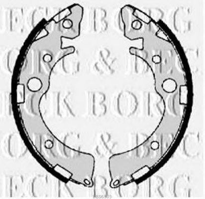 Комплект гальмівних колодок BORG & BECK BBS6303