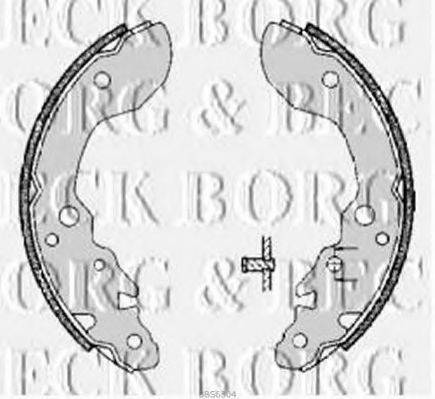 Комплект гальмівних колодок BORG & BECK BBS6304