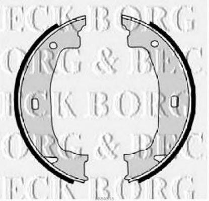 BORG & BECK BBS6315 Комплект тормозных колодок