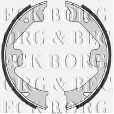 Комплект гальмівних колодок BORG & BECK BBS6331