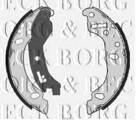 Комплект тормозных колодок BORG & BECK BBS6334