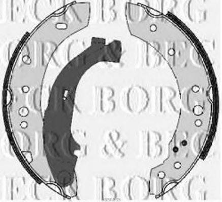 BORG & BECK BBS6335 Комплект тормозных колодок