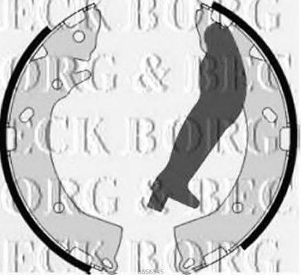BORG & BECK BBS6345 Комплект тормозных колодок