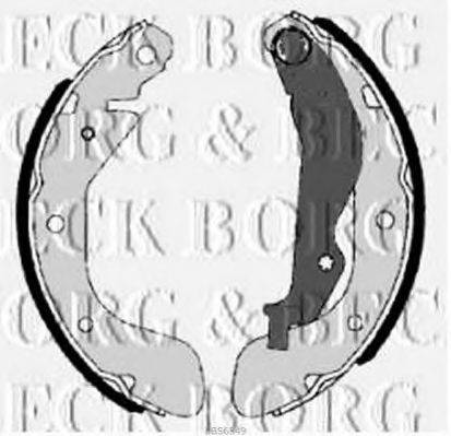 BORG & BECK BBS6349 Комплект тормозных колодок