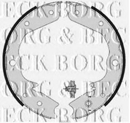 Комплект тормозных колодок BORG & BECK BBS6361