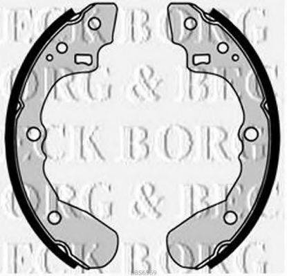 Комплект гальмівних колодок BORG & BECK BBS6369
