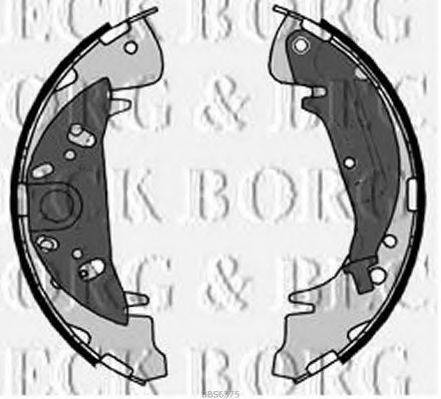BORG & BECK BBS6375 Комплект гальмівних колодок