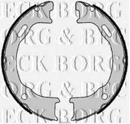 BORG & BECK BBS6391 Комплект гальмівних колодок