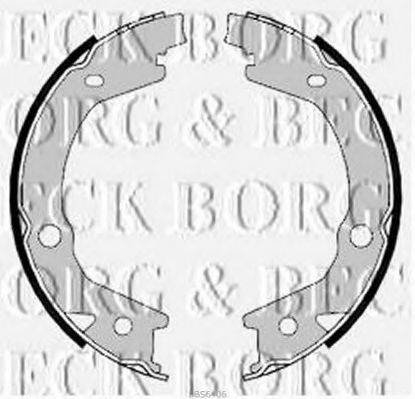 Комплект гальмівних колодок BORG & BECK BBS6406