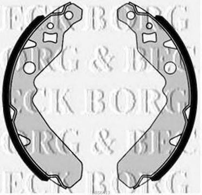 BORG & BECK BBS6413 Комплект гальмівних колодок