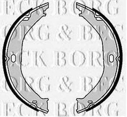 Комплект гальмівних колодок BORG & BECK BBS6415