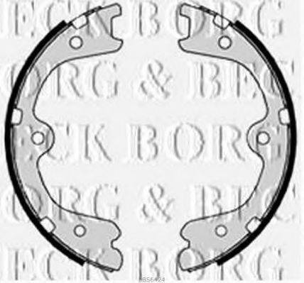 Комплект гальмівних колодок BORG & BECK BBS6424
