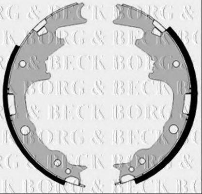 BORG & BECK BBS6472 Комплект тормозных колодок
