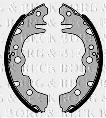 BORG & BECK BBS6480 Комплект гальмівних колодок