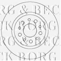 гальмівний диск BORG & BECK BBD4359