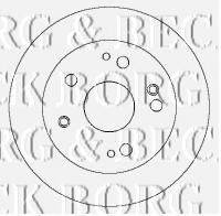 BORG & BECK BBD4424 Тормозной диск