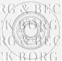BORG & BECK BBD4507 Тормозной диск