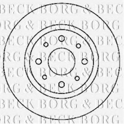 гальмівний диск BORG & BECK BBD4761