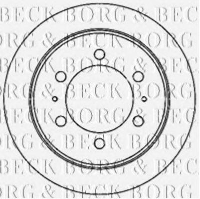 гальмівний диск BORG & BECK BBD5185