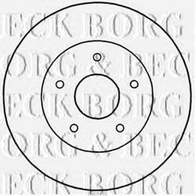 гальмівний диск BORG & BECK BBD5192