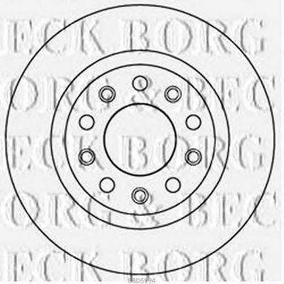 BORG & BECK BBD5194 гальмівний диск