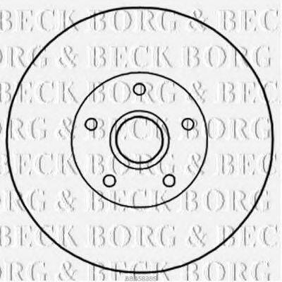 BORG & BECK BBD5838S Тормозной диск