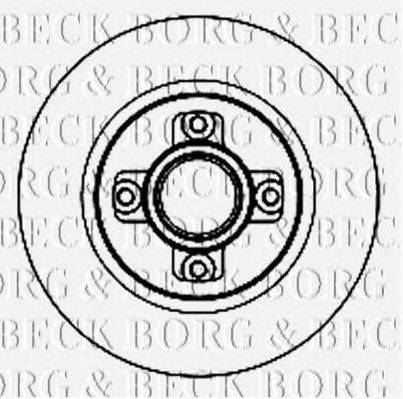 BORG & BECK BBD5842S Тормозной диск