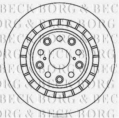 BORG & BECK BBD5962S гальмівний диск