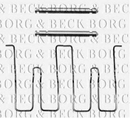 BORG & BECK BBK1016 Комплектуючі, колодки дискового гальма