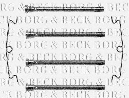 BORG & BECK BBK1023 Комплектующие, колодки дискового тормоза