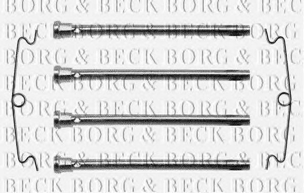 BORG & BECK BBK1024 Комплектующие, колодки дискового тормоза